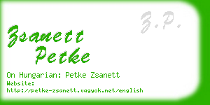 zsanett petke business card